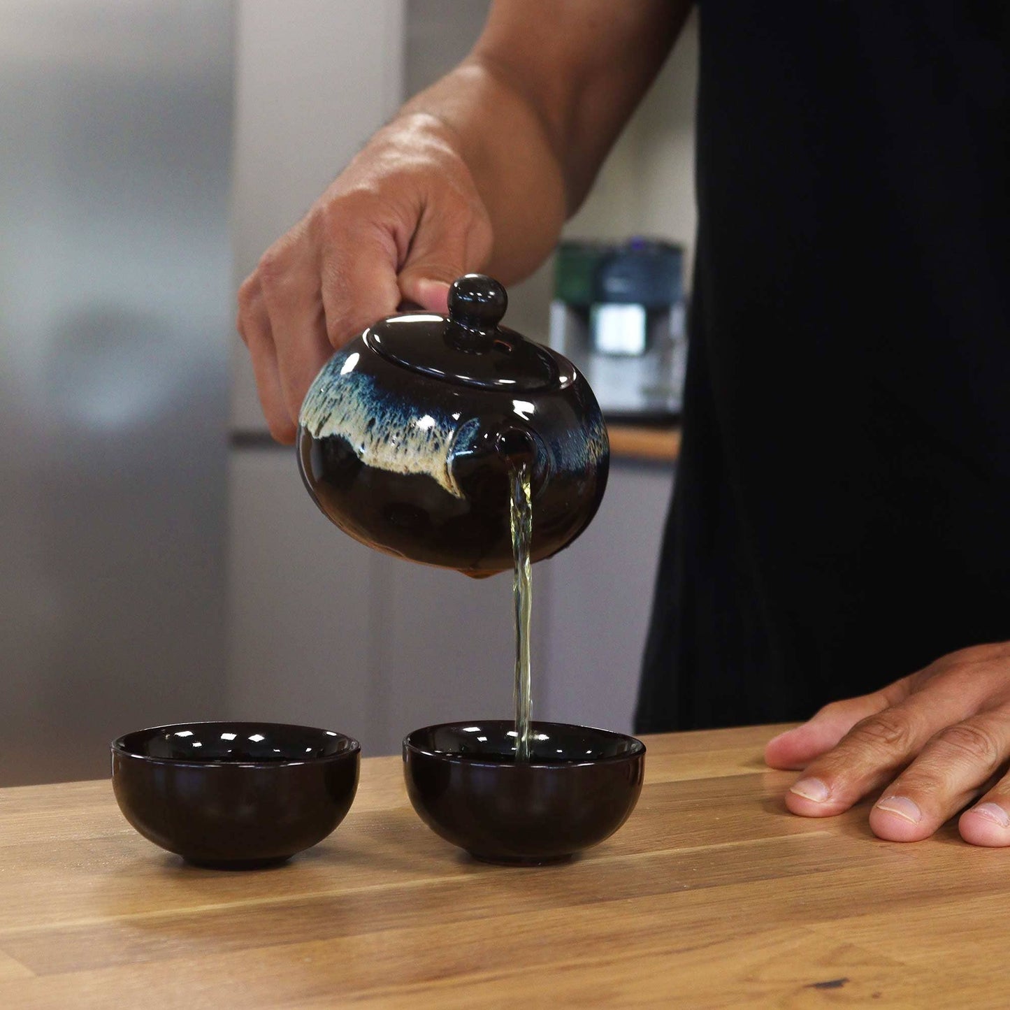 Black Glaze Teapot Set
