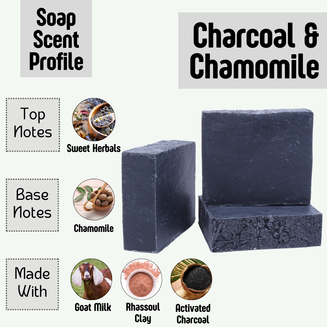 Charcoal & Chamomile Tea Soap