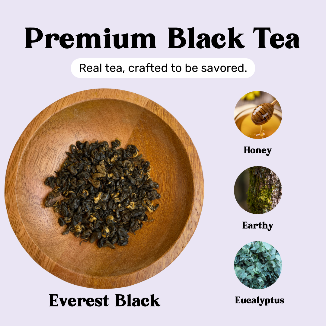 Premium black tea loose leaf everest black