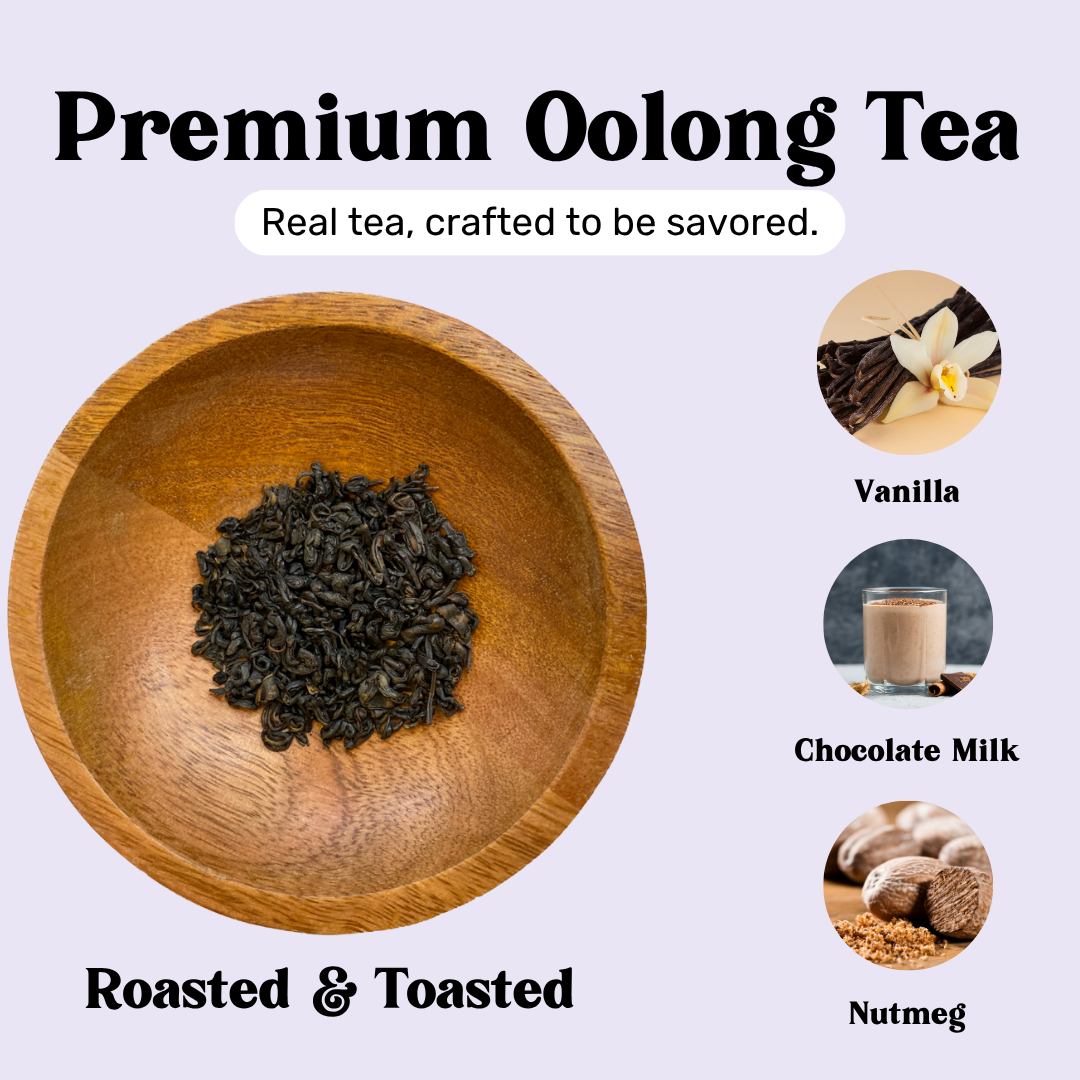 Premium oolong tea loose leaf roasted and toasted