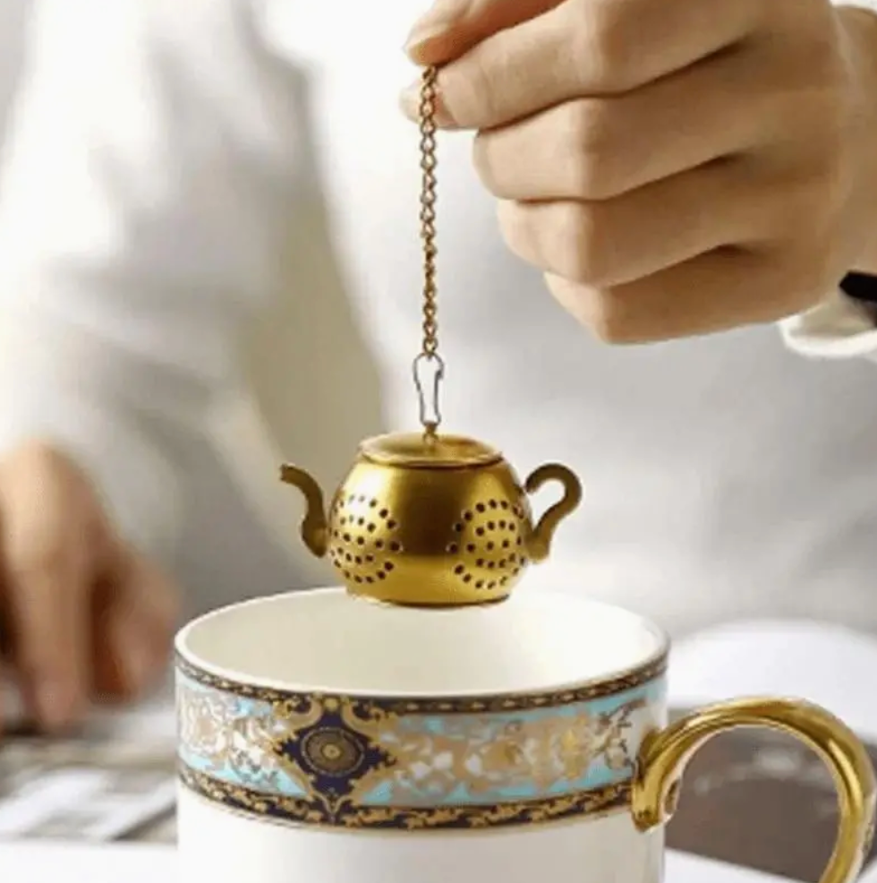 Golden Teapot Infuser