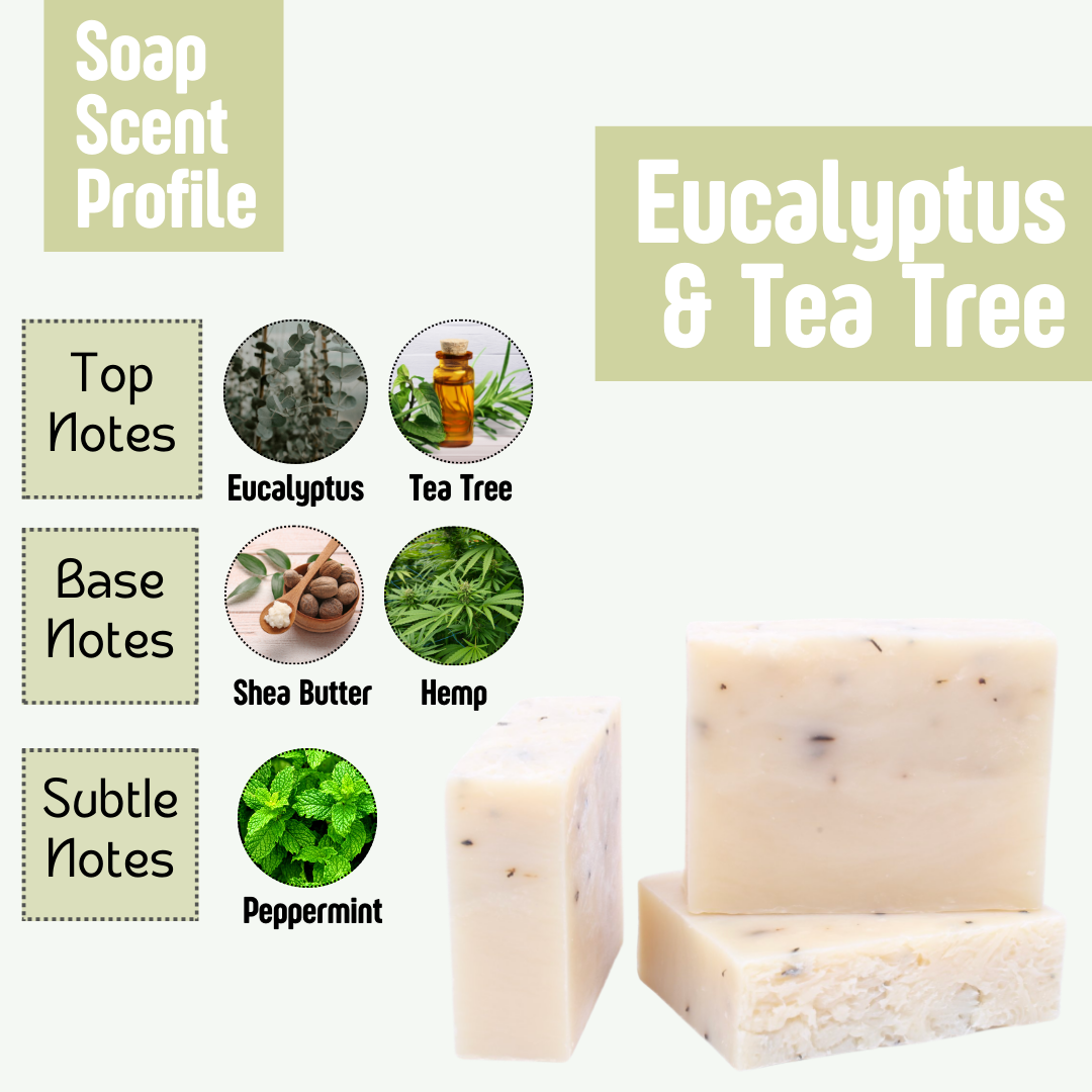 Tea Tree Oil & Eucalyptus Hemp - Soap Bar