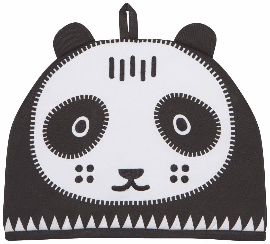 image of panda teapot cozy