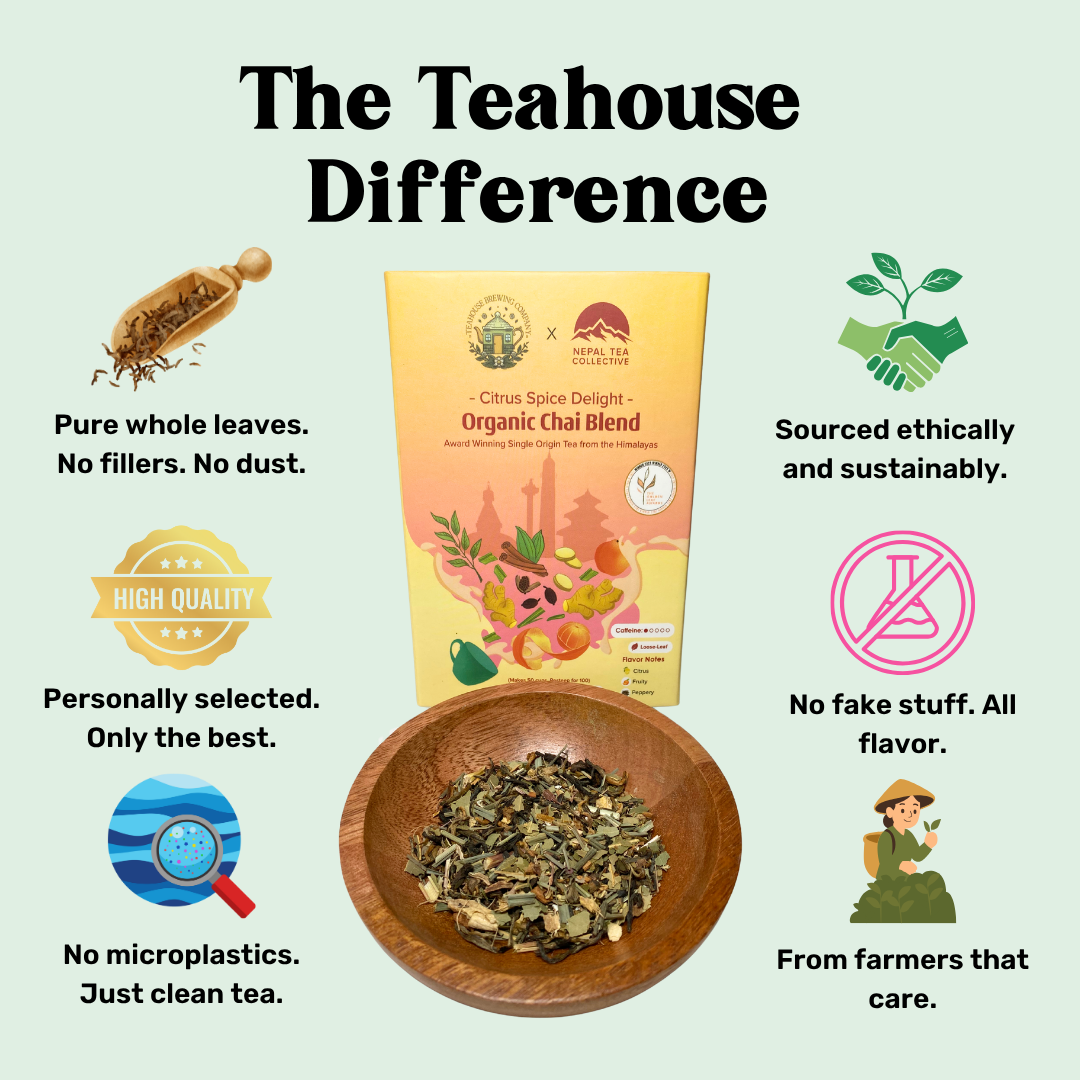 loose leaf tea benefits - black chai - Citrus Spice Delight