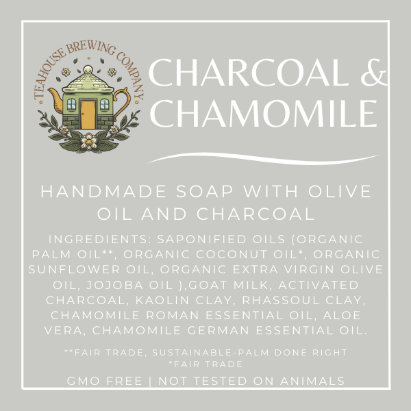 Charcoal & Chamomile Tea Soap