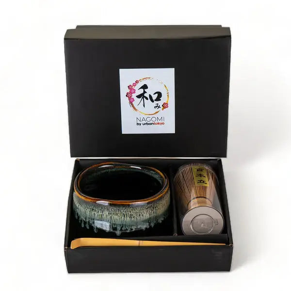 Black Matcha Bowl Set