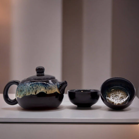 Black Glaze Teapot Set