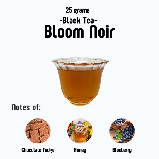 loose leaf tea black bloom noir