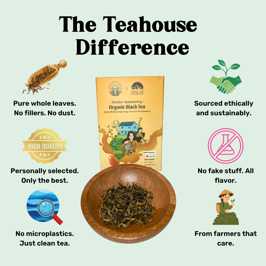 loose leaf tea benefits -  black - Golden Awakening
