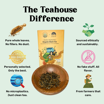 loose leaf tea benefits -  black - Golden Awakening
