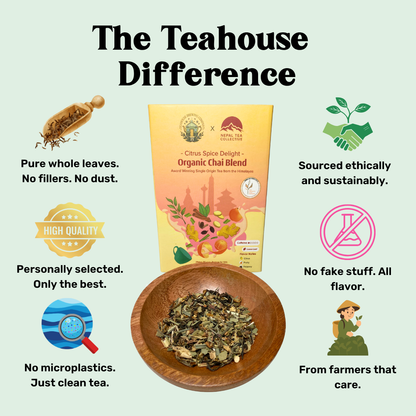 loose leaf tea benefits -  black chai - Citrus Spice Delight
