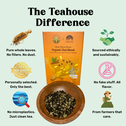 loose leaf tea benefits -  black chai - Rise + Spice Ritual
