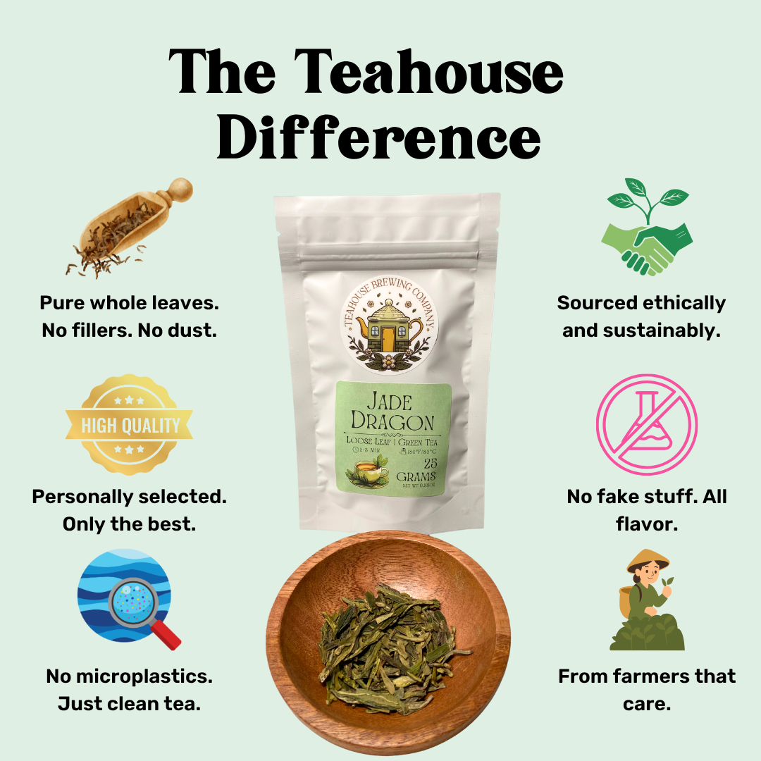 loose leaf tea benefits - green jade dragon
