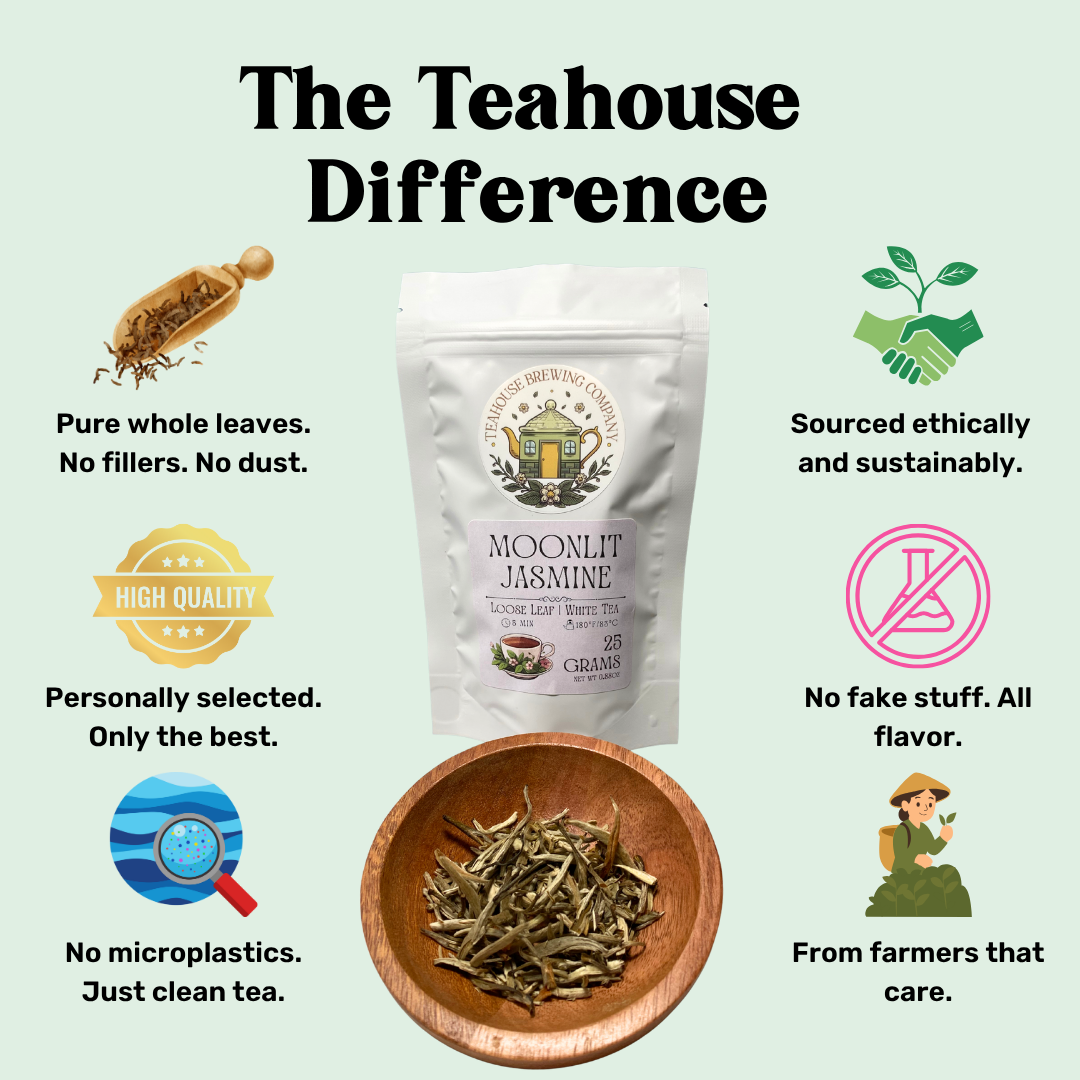 loose leaf tea benefits - white moonlit jasmine
