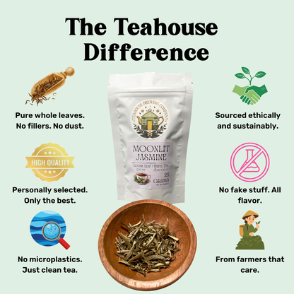 loose leaf tea benefits - white moonlit jasmine
