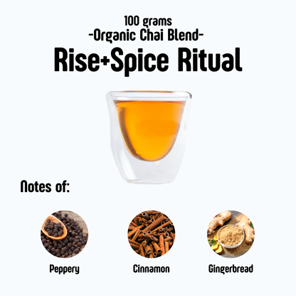loose leaf tea black chai Rise + Spice Ritual
