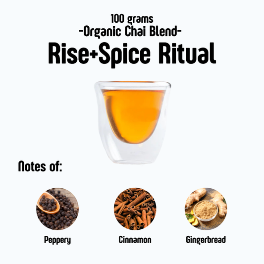 loose leaf tea black chai Rise + Spice Ritual
