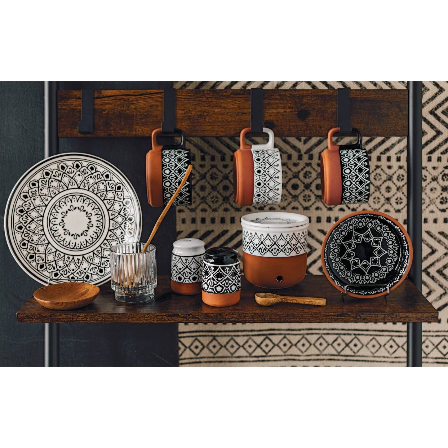 image of terracotta style mugs and kitchenware